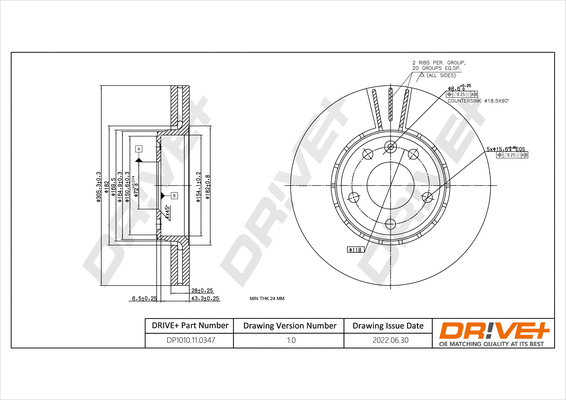 Brake Disc (DP1010.11.0347)