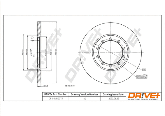 Brake Disc (DP1010.11.0275)