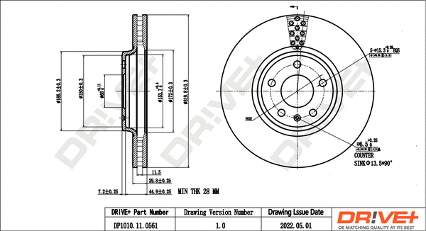 Brake Disc (DP1010.11.0561)