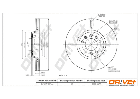 Brake Disc (DP1010.11.0544)