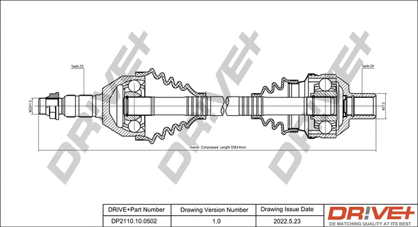 Drive Shaft (DP2110.10.0502)