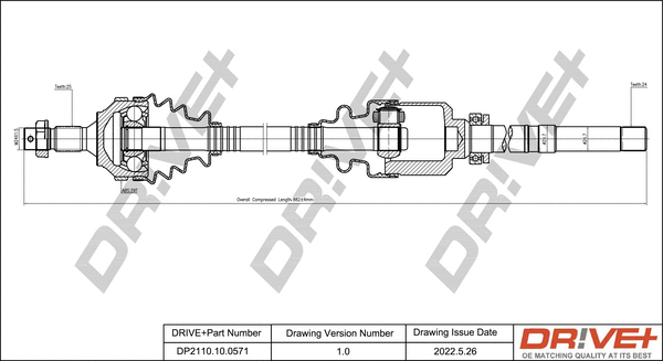 Drive Shaft (DP2110.10.0571)