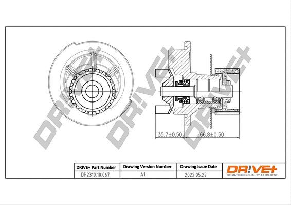 Water Pump, engine cooling (DP2310.10.067)