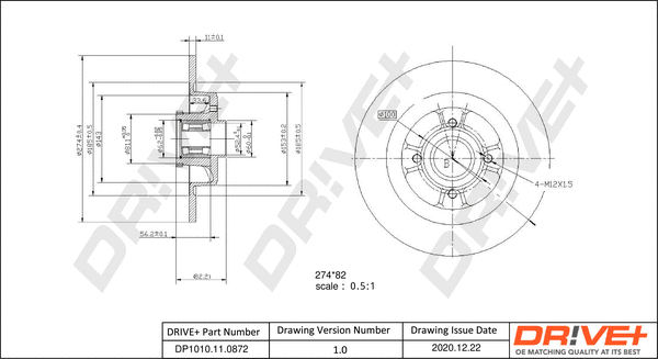Brake Disc (DP1010.11.0872)