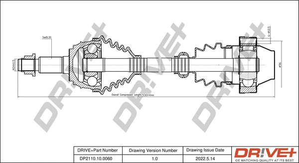 Drive Shaft (DP2110.10.0060)