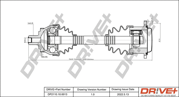 Drive Shaft (DP2110.10.0013)
