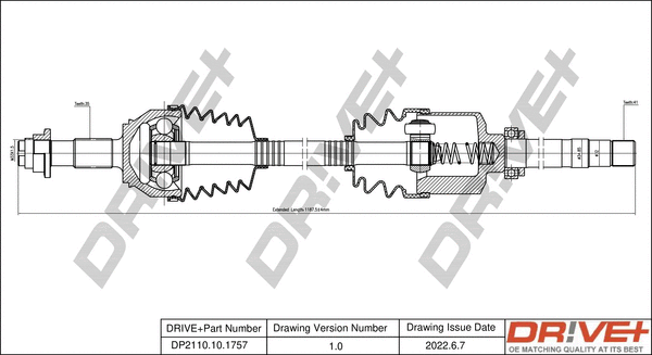 Drive Shaft (DP2110.10.1757)