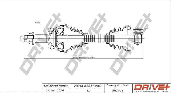Drive Shaft (DP2110.10.0332)