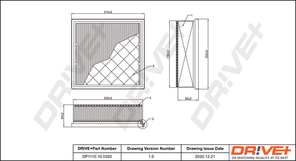 Air Filter (DP1110.10.0392)