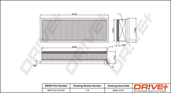 Air Filter (DP1110.10.0107)