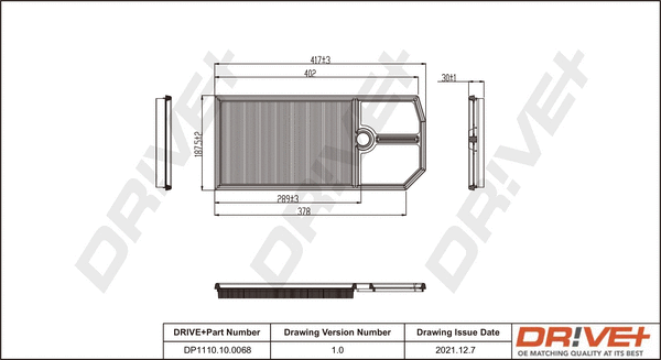 Air Filter (DP1110.10.0068)