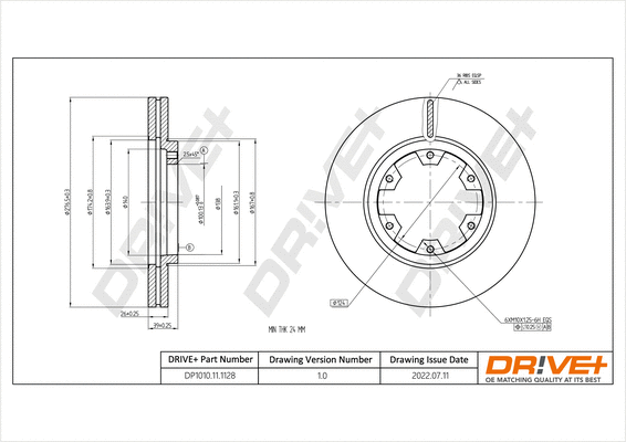 Brake Disc (DP1010.11.1128)