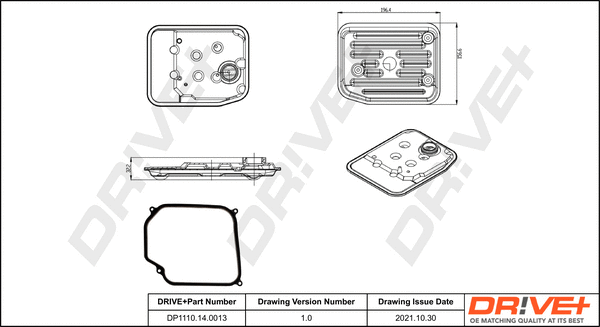 Hydraulic Filter Kit, automatic transmission (DP1110.14.0013)
