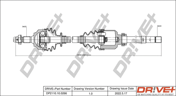 Drive Shaft (DP2110.10.0266)