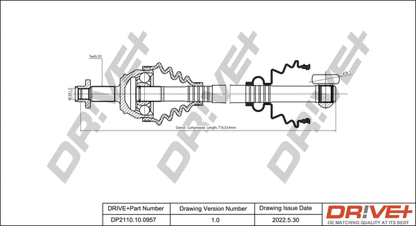 Drive Shaft (DP2110.10.0957)