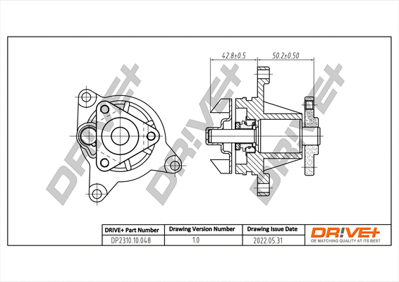 Water Pump, engine cooling (DP2310.10.048)