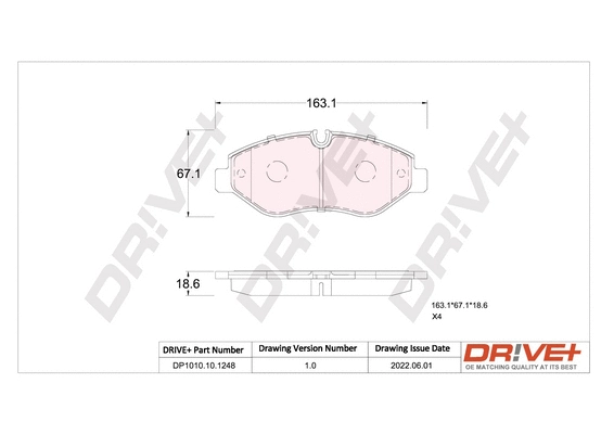 Brake Pad Set, disc brake (DP1010.10.1248)