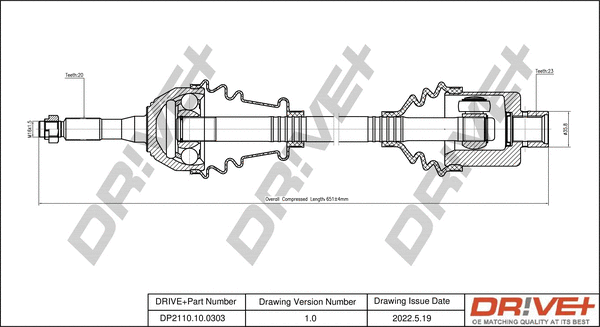 Drive Shaft (DP2110.10.0303)