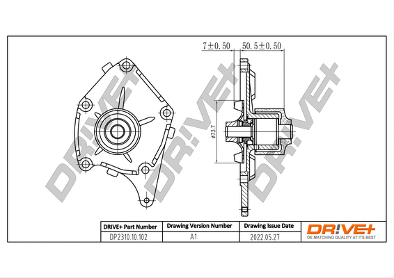 Water Pump, engine cooling (DP2310.10.102)