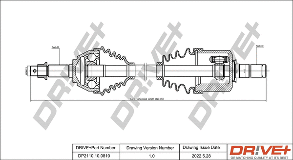 Drive Shaft (DP2110.10.0810)