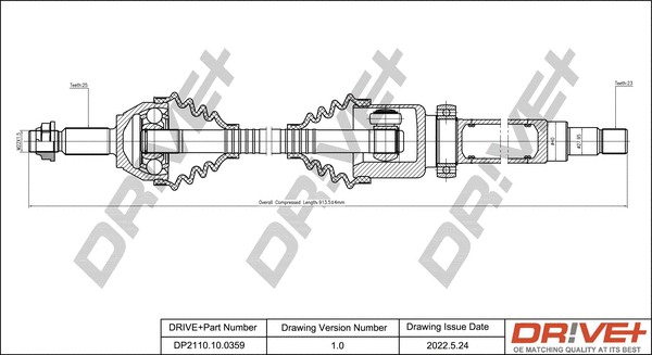 Drive Shaft (DP2110.10.0359)