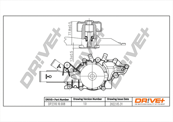 Water Pump, engine cooling (DP2310.10.008)