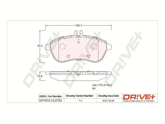 Brake Pad Set, disc brake (DP1010.10.0759)