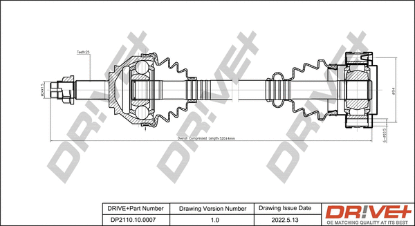 Drive Shaft (DP2110.10.0007)