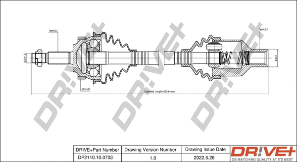 Drive Shaft (DP2110.10.0703)