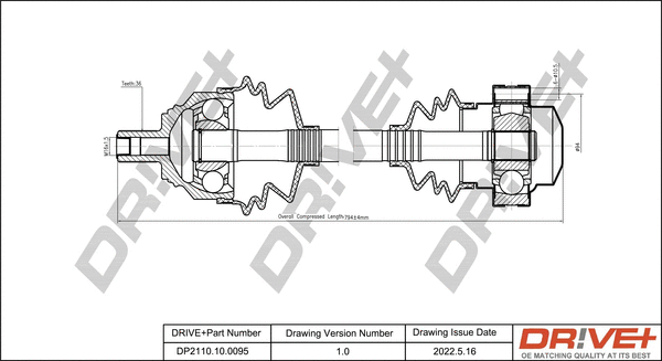 Drive Shaft (DP2110.10.0095)