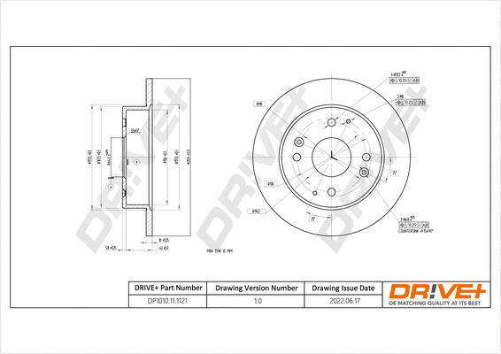 Brake Disc (DP1010.11.1121)