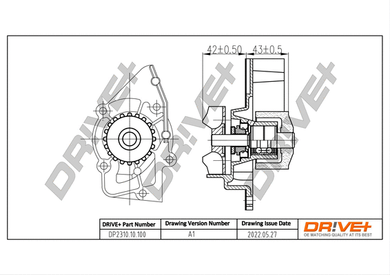 Water Pump, engine cooling (DP2310.10.100)