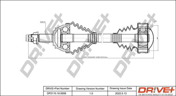 Drive Shaft (DP2110.10.0008)