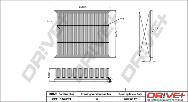 Air Filter (DP1110.10.0524)