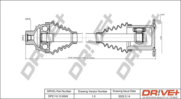 Drive Shaft (DP2110.10.0045)