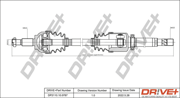 Drive Shaft (DP2110.10.0787)