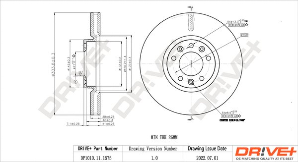 Brake Disc (DP1010.11.1575)