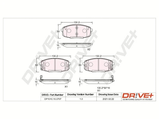 Brake Pad Set, disc brake (DP1010.10.0797)