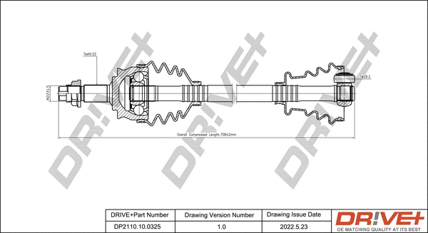 Drive Shaft (DP2110.10.0325)