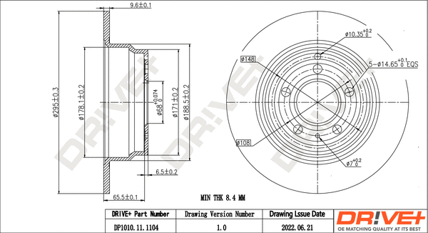 Brake Disc (DP1010.11.1104)