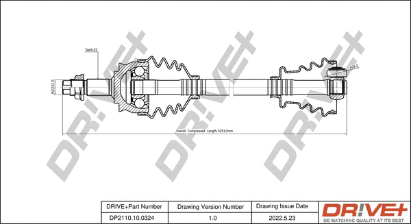 Drive Shaft (DP2110.10.0324)