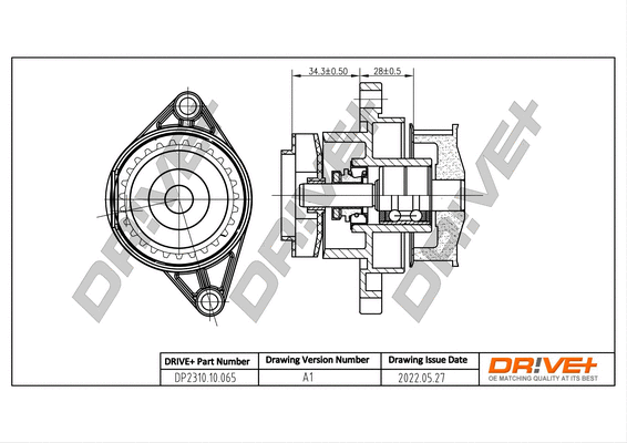 Water Pump, engine cooling (DP2310.10.065)