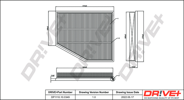 Air Filter (DP1110.10.0349)