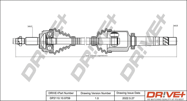 Drive Shaft (DP2110.10.0759)