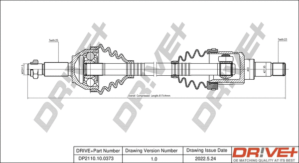 Drive Shaft (DP2110.10.0373)