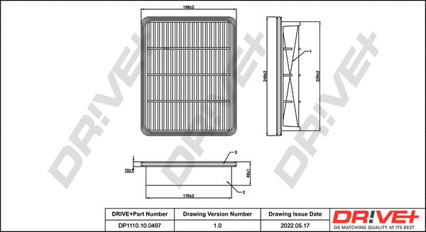 Air Filter (DP1110.10.0497)