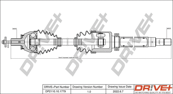 Drive Shaft (DP2110.10.1779)