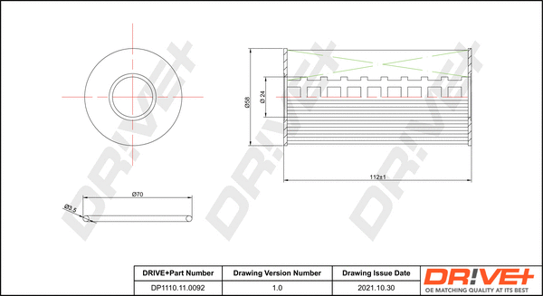 Oil Filter (DP1110.11.0092)