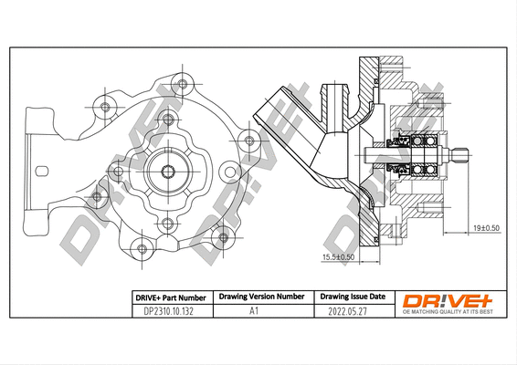 Water Pump, engine cooling (DP2310.10.132)