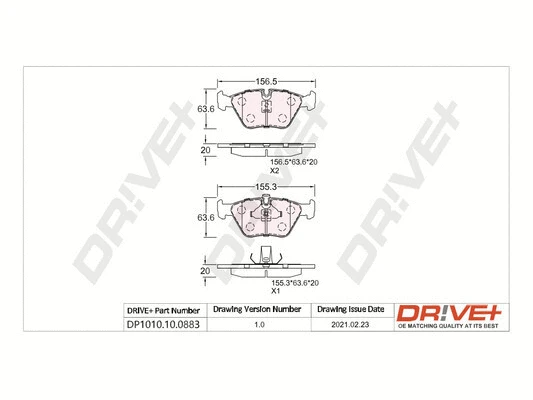 Brake Pad Set, disc brake (DP1010.10.0883)